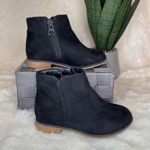 Black Suede Booties